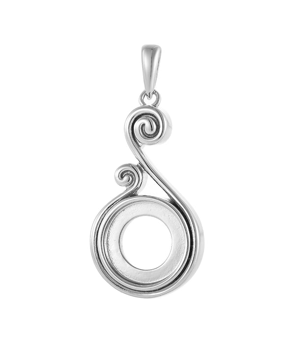 Casablanca Pop Sea Side Swirl Sterling Silver Necklace