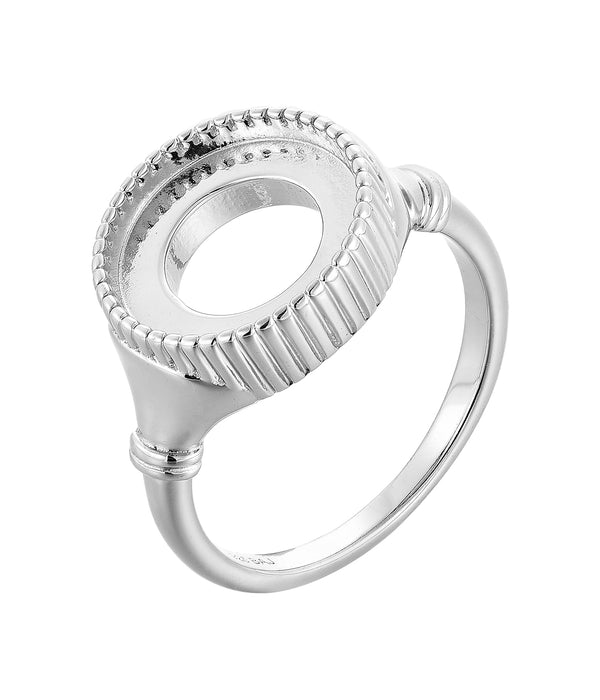 Casablanca Pop Pedestal Sterling Silver Ring