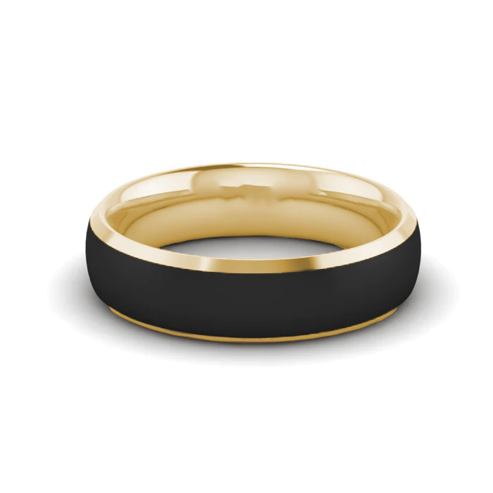 Bogart's 6MM Black Tungsten Inlay Men's Wedding Band