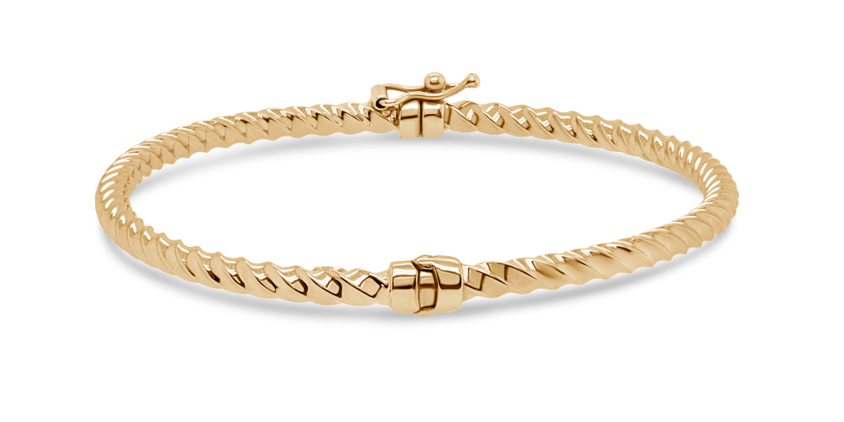 Gold twisted bangle hotsell