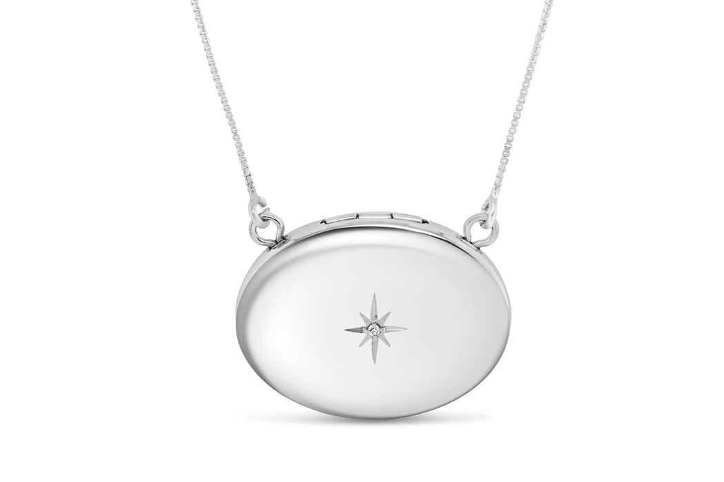 Sterling Silver Oval Locket Necklace — Bogart's Jewellers