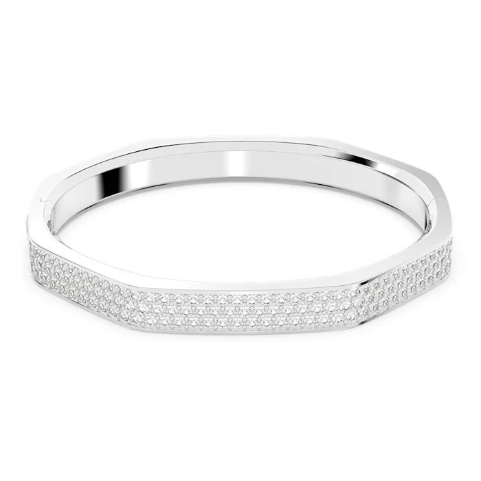 Swarovski Dextera Bangle Bracelet: Silver Tone