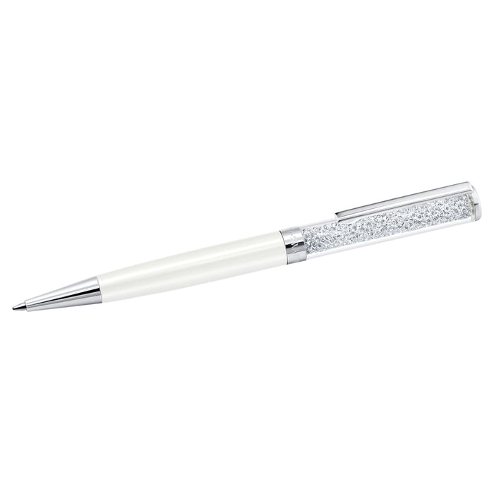 Swarovski Crystalline Pen: White- Chrome Plated