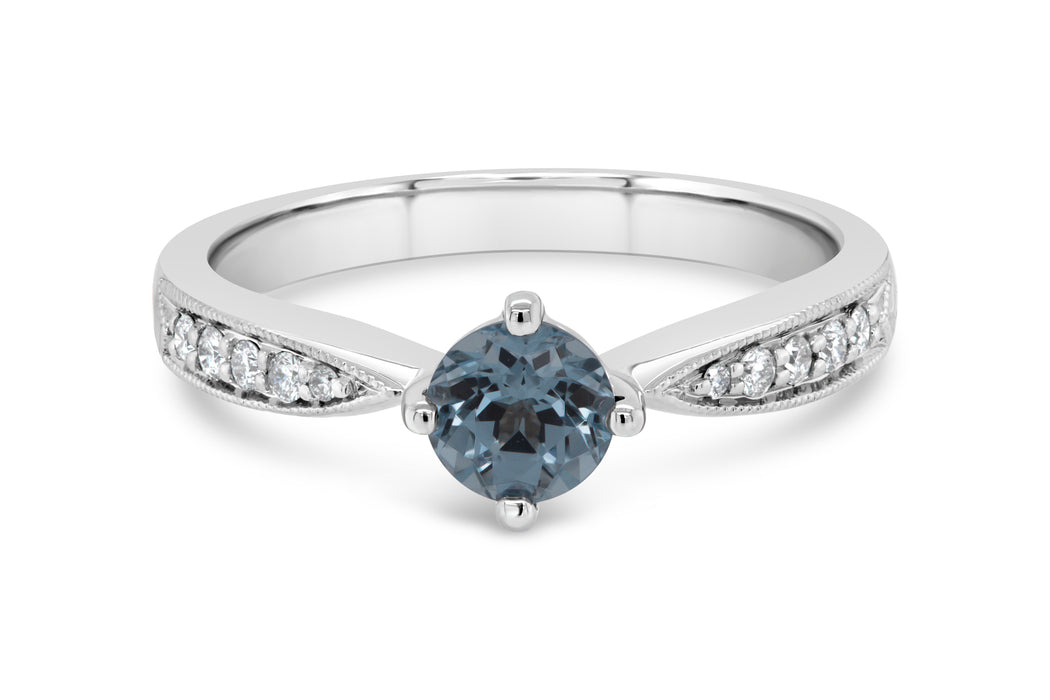 Lab Grown Aquamarine Gemstone Ring — Bogart's Jewellers
